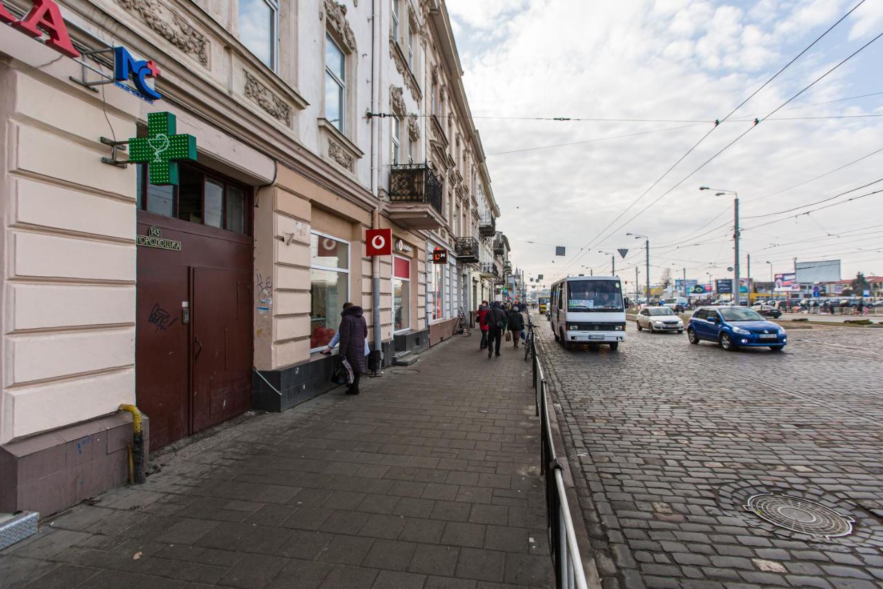 לבוב Нова Квартира Студія Біля Ж/Д Вокзалу На Вул. Городоцькій מראה חיצוני תמונה