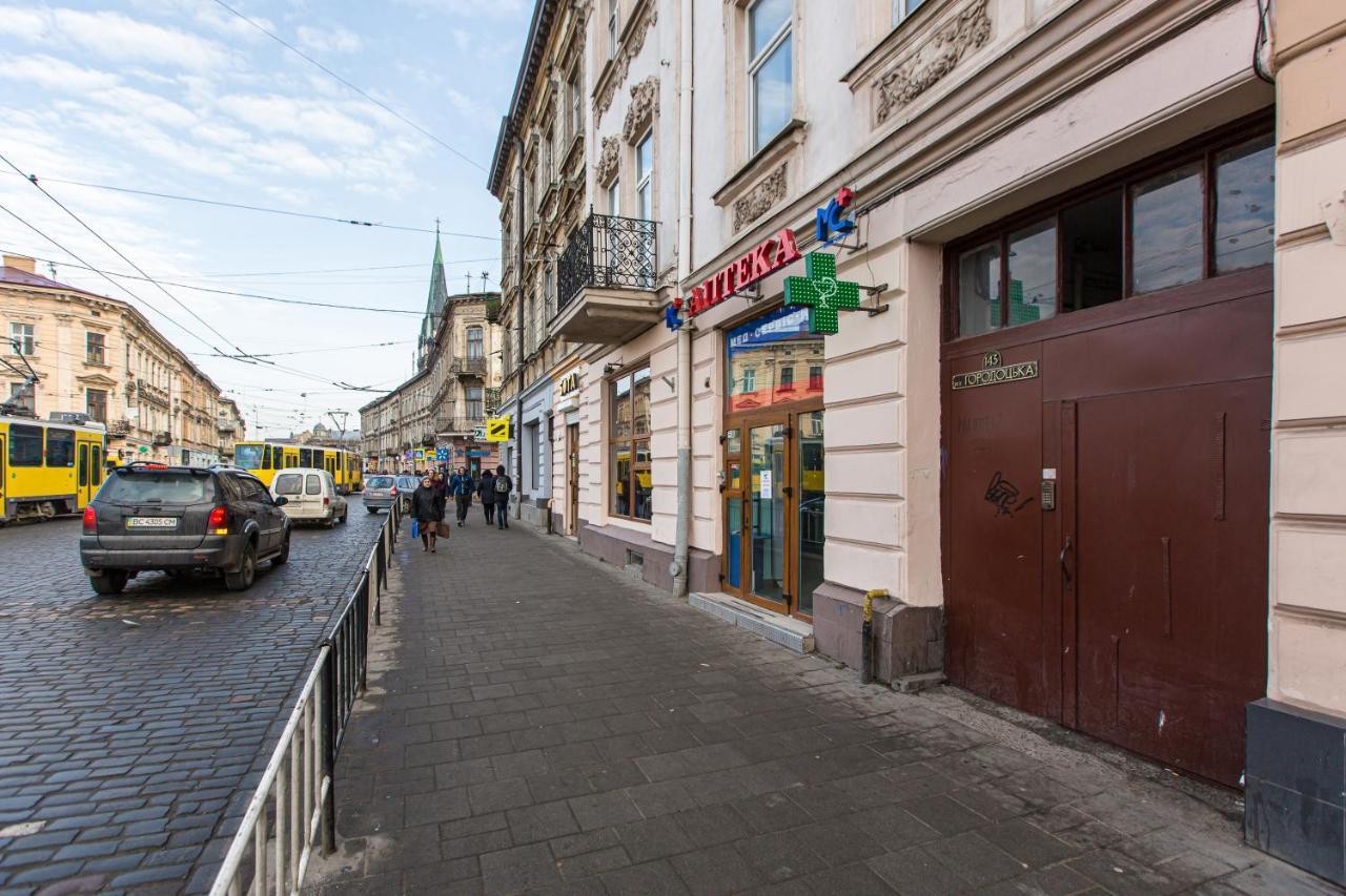 לבוב Нова Квартира Студія Біля Ж/Д Вокзалу На Вул. Городоцькій מראה חיצוני תמונה